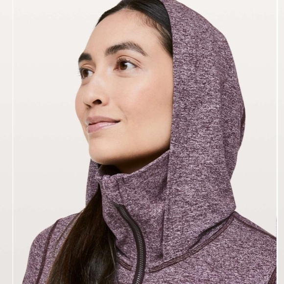 Lululemon Stride Jacket II Heathered Mauve size 8 EUC Athleisure Activewear - Picture 2 of 9